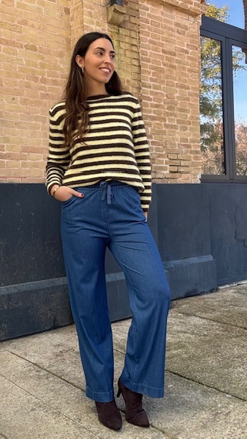 Pantalón Denim Elastico