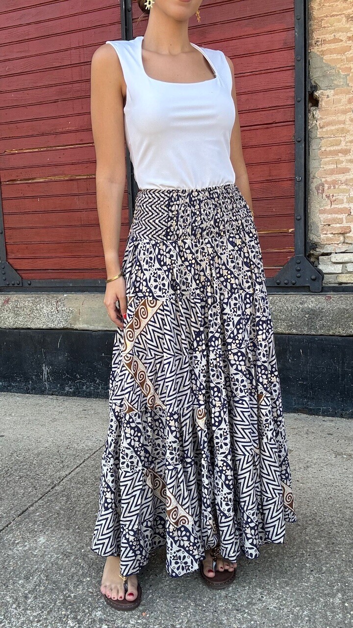 Falda Tetuán Azul Marino