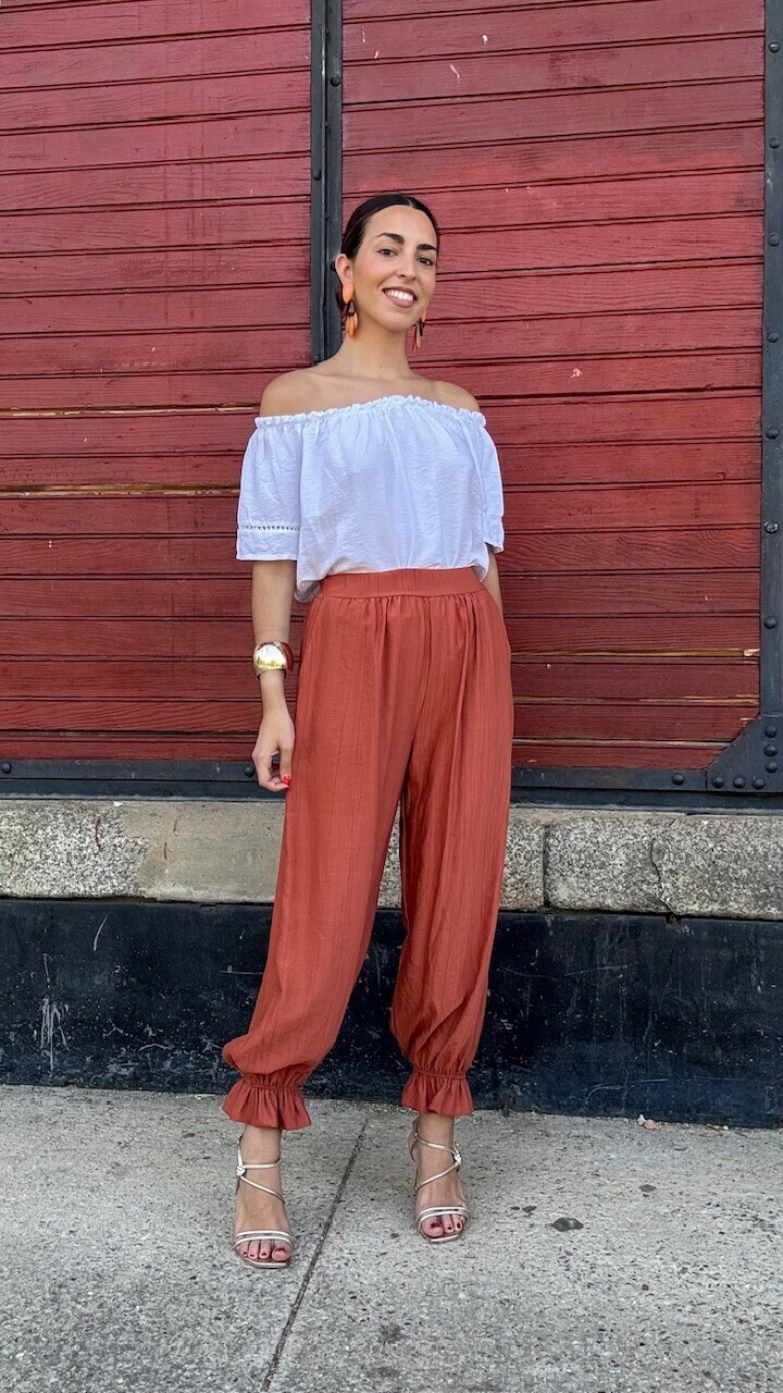 Pantalón bombacho Silvana Teja